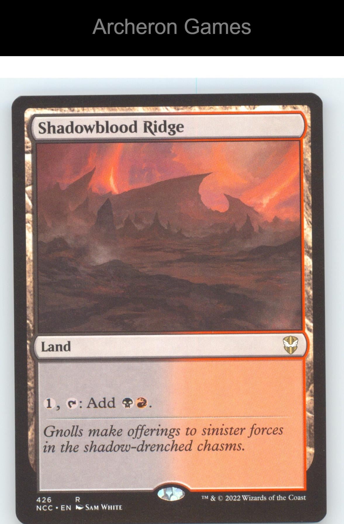 Shadowblood Ridge NCC 426 R MTG Card NM/EX+