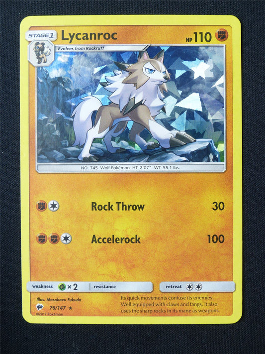 Lycanroc 76/147 Shatter holo - Pokemon Card #6LZ