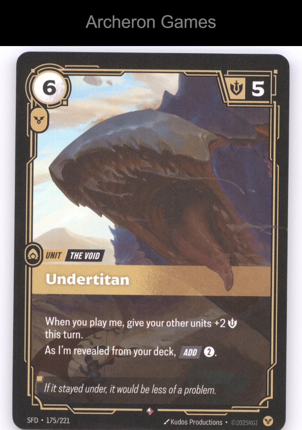 Undertitan SFD 175/221 R  Card Spiritforged