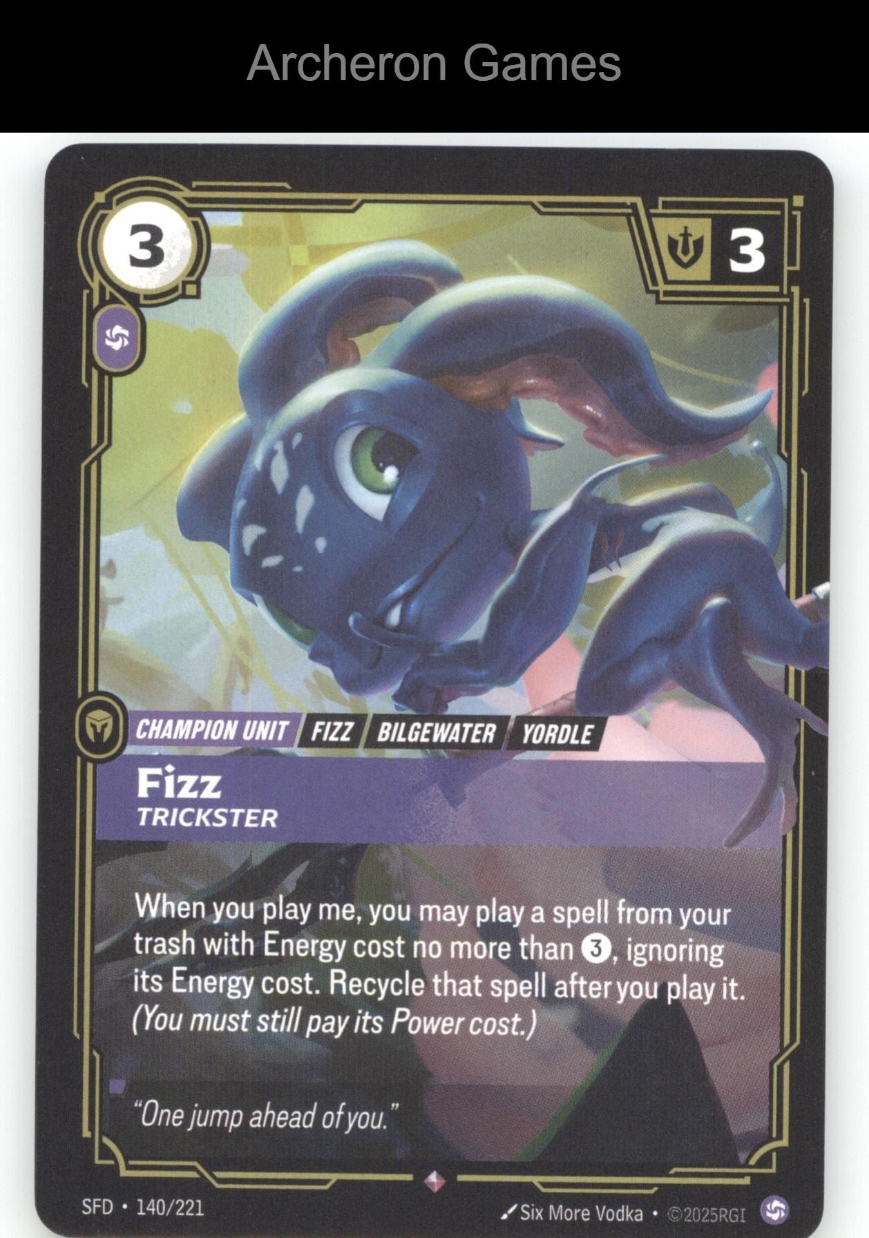 Fizz - Trickster SFD 140/221 R  Card Spiritforged