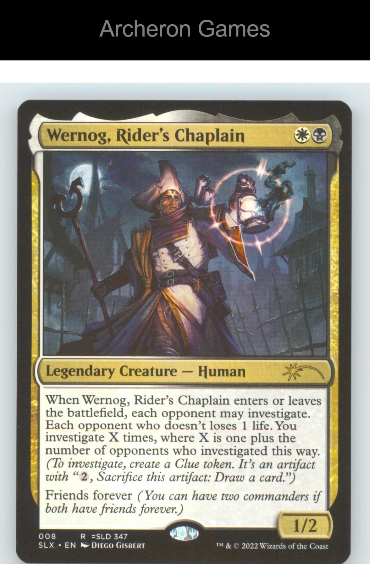Wernog, Rider's Chaplain 8 R MTG Card NM/EX+