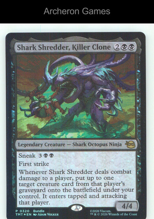 Shark Shredder, Killer Clone UMP 320 HOLO P MTG Card NM/EX+ Foil