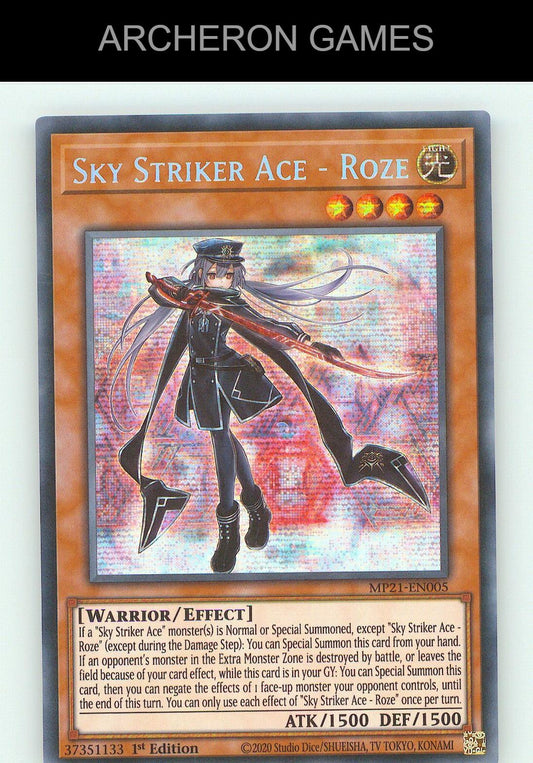 Sky Striker Ace - Roze SEC YUGIOH Card
