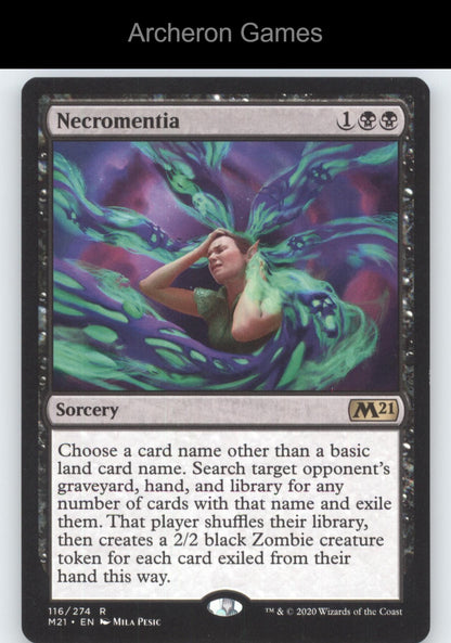Necromentia 116 R MTG Card Core Set 2021