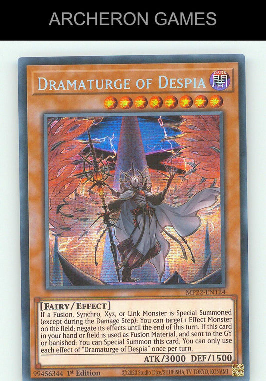 Dramaturge of Despia SEC YUGIOH Card