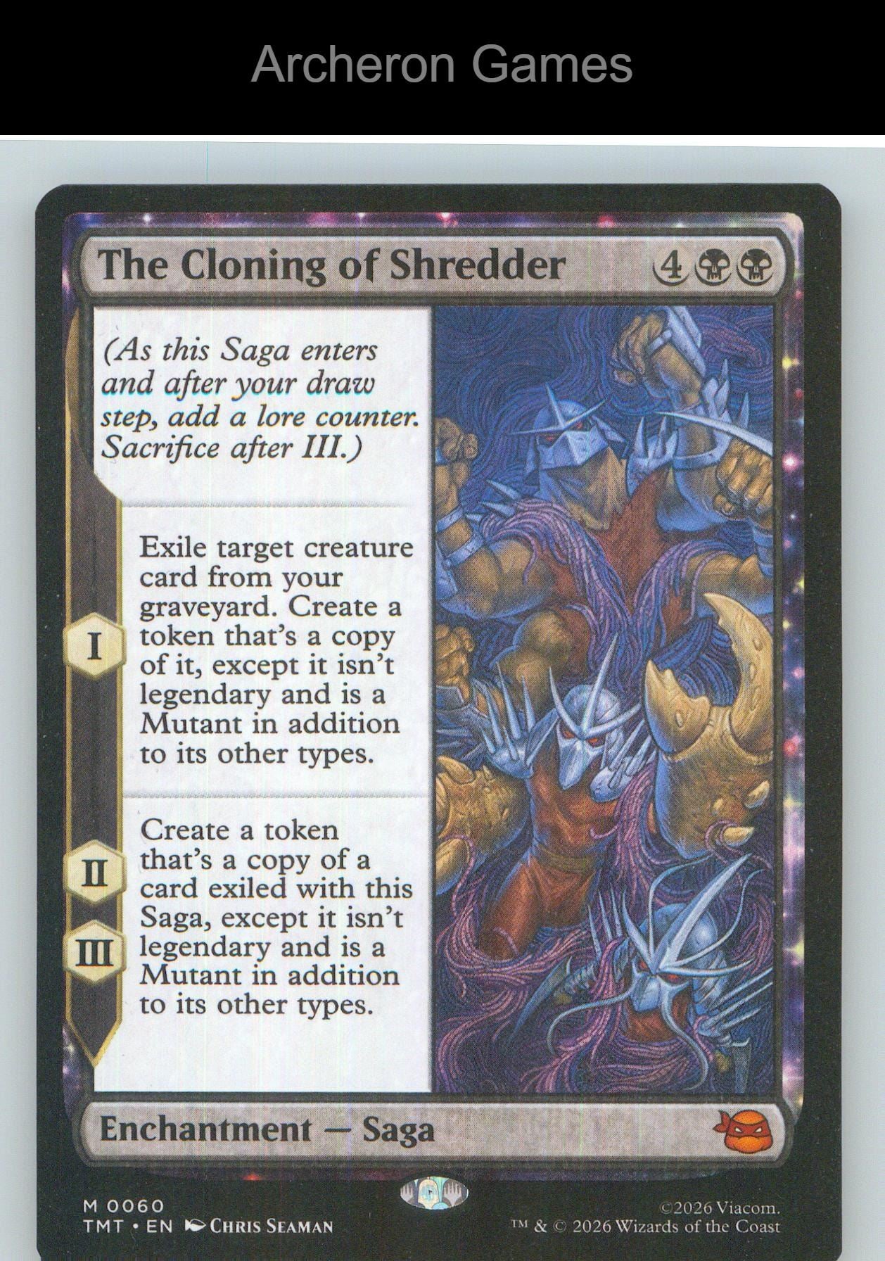 The Cloning of Shredder TMT 0060 Mythic MTG Card NM/EX+