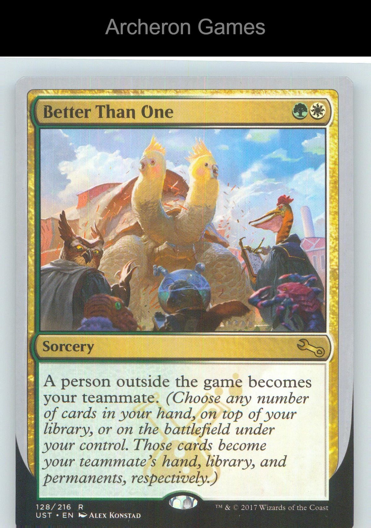 Better Than One UST 128 R MTG Card NM/EX+