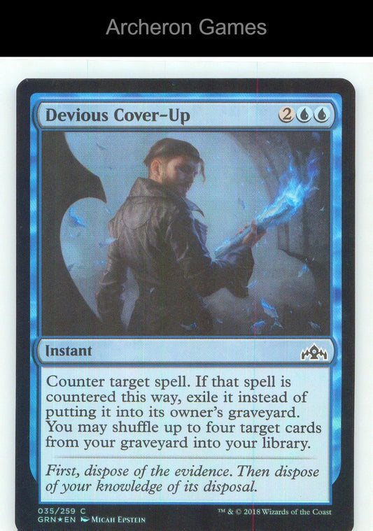 Devious Cover-Up GRN 35 C MTG Card NM/EX+ Foil