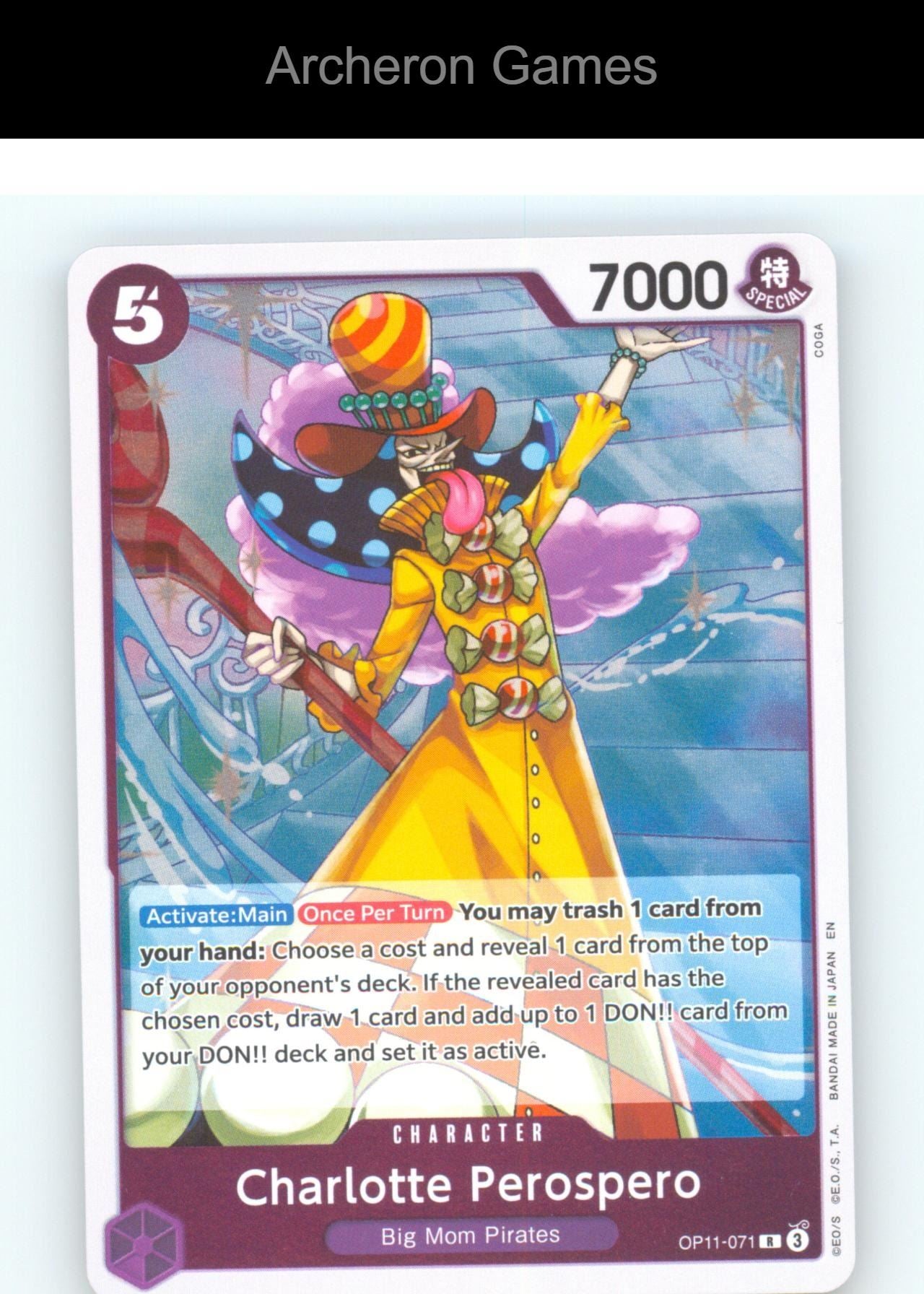 Charlotte Perospero OP11-071 R One Piece Card NM/EX+ Foil
