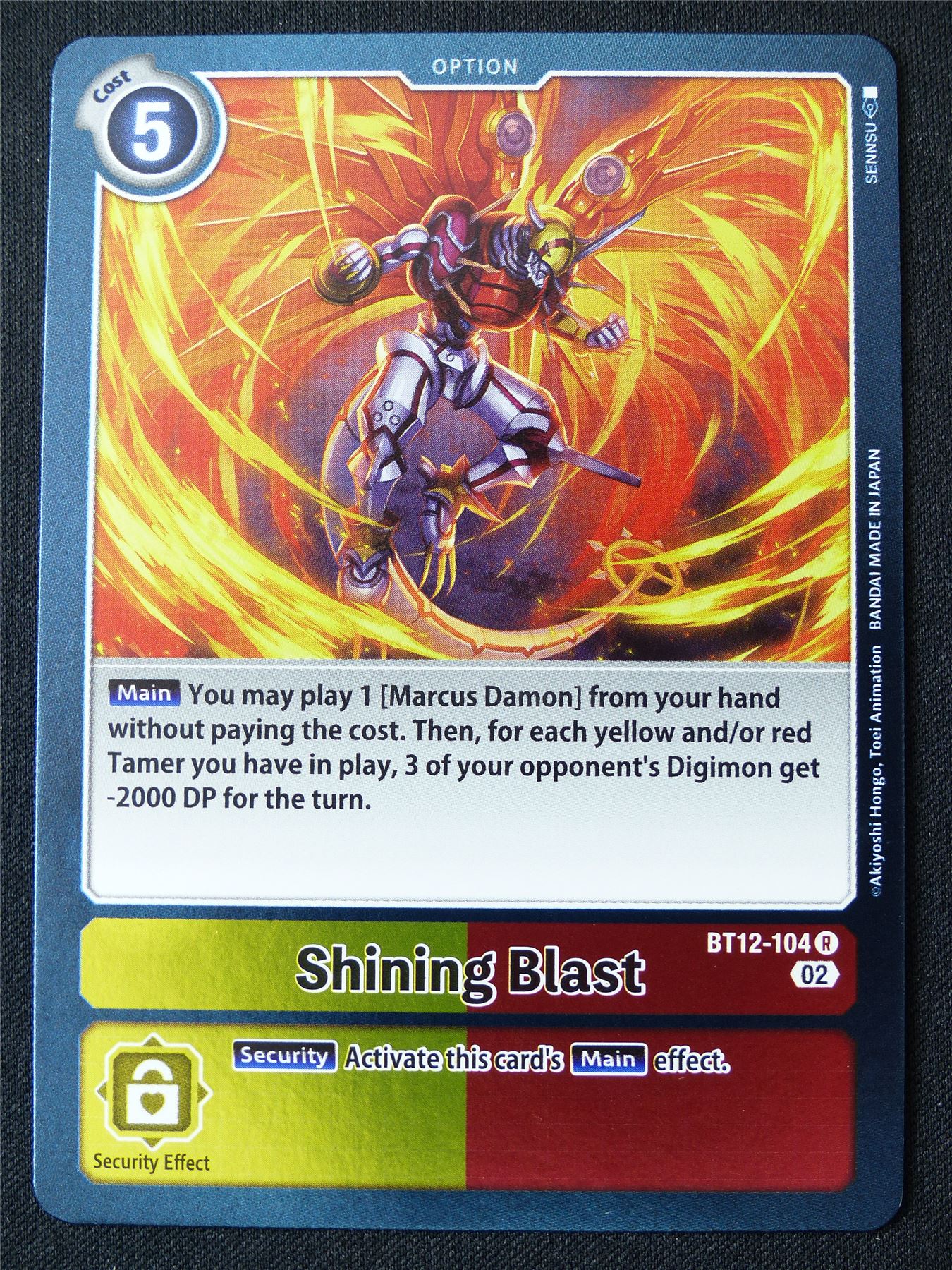 Shining Blast BT12-014 R Foil - Digimon Card #16Q