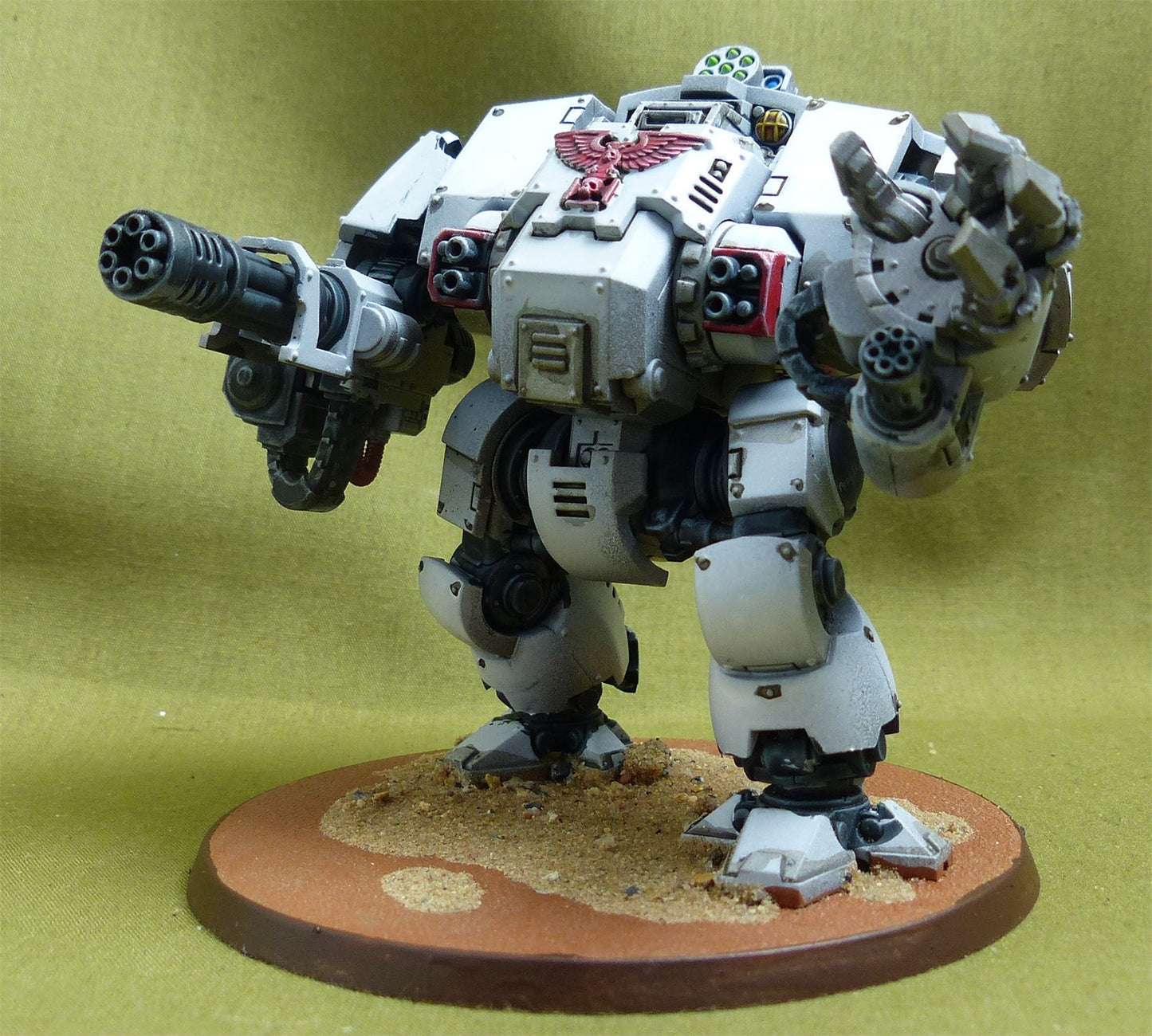 Primaris Redemptor Dreadnought painted - White Scars - Warhammer 40K #4PC