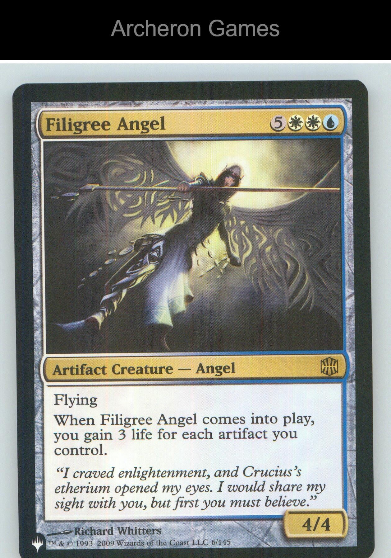 Filigree Angel PLST 6/145 R MTG Card NM/EX+