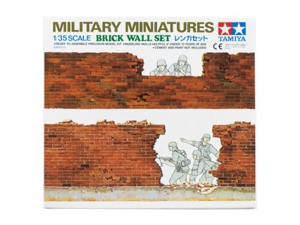 Brick Wall Set 1:35 Scenery Additions 1939-1945 - World War II TAMIYA #2S