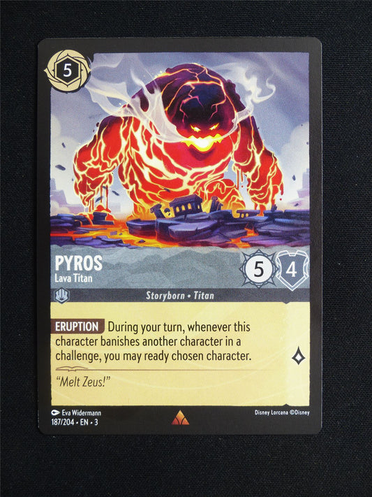 Pyros Lava Titan 187/204 - Lorcana Card #208