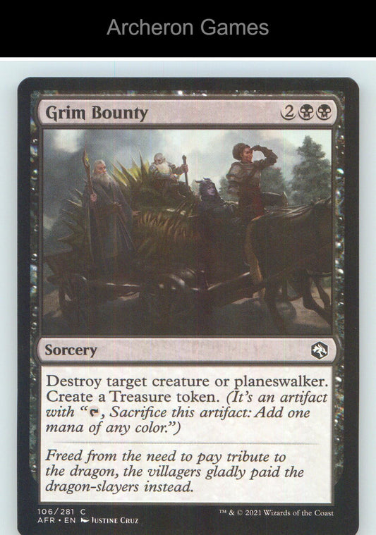 Grim Bounty AFR 106 C MTG Card NM/EX+