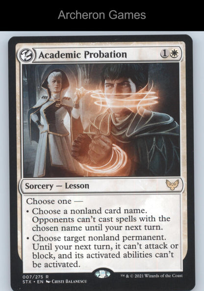 Academic Probation 7 R MTG Card Promo Pack: Strixhaven