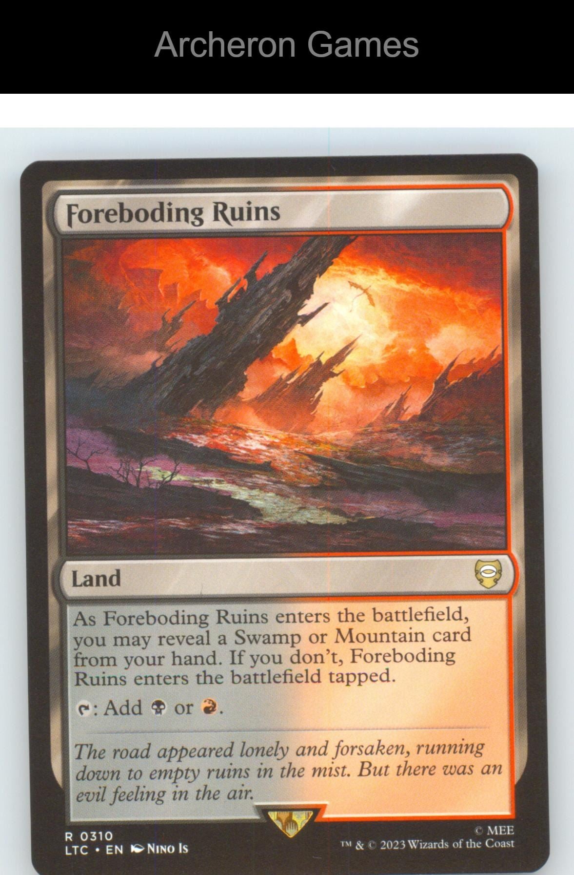 Foreboding Ruins LTC 310 R MTG Card NM/EX+