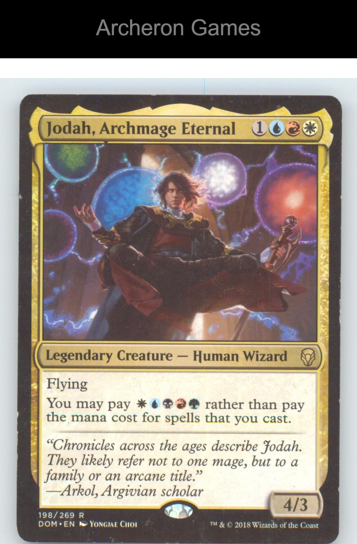 Jodah, Archmage Eternal DOM 198 R MTG Card NM/EX+