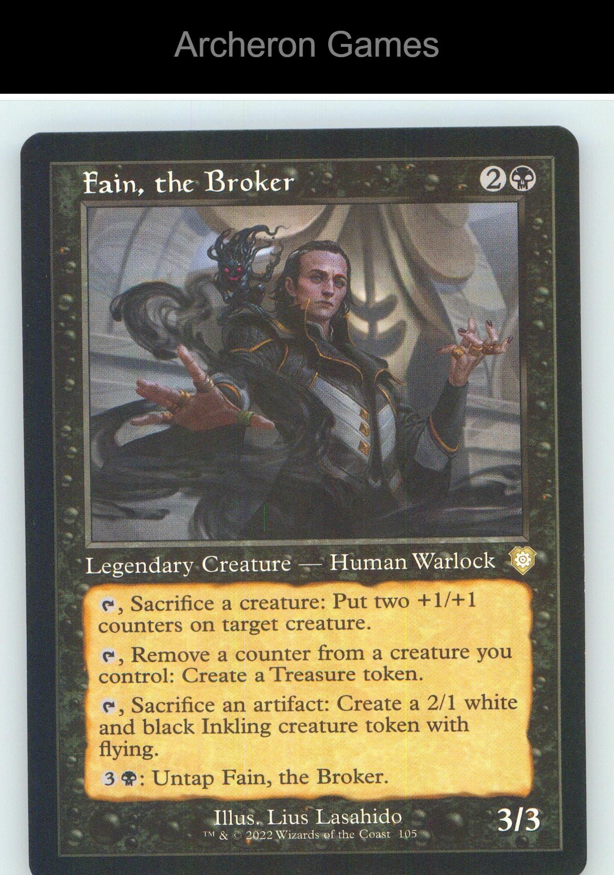 Fain, the Broker (Retro Frame) BRC 105 R MTG Card NM/EX+