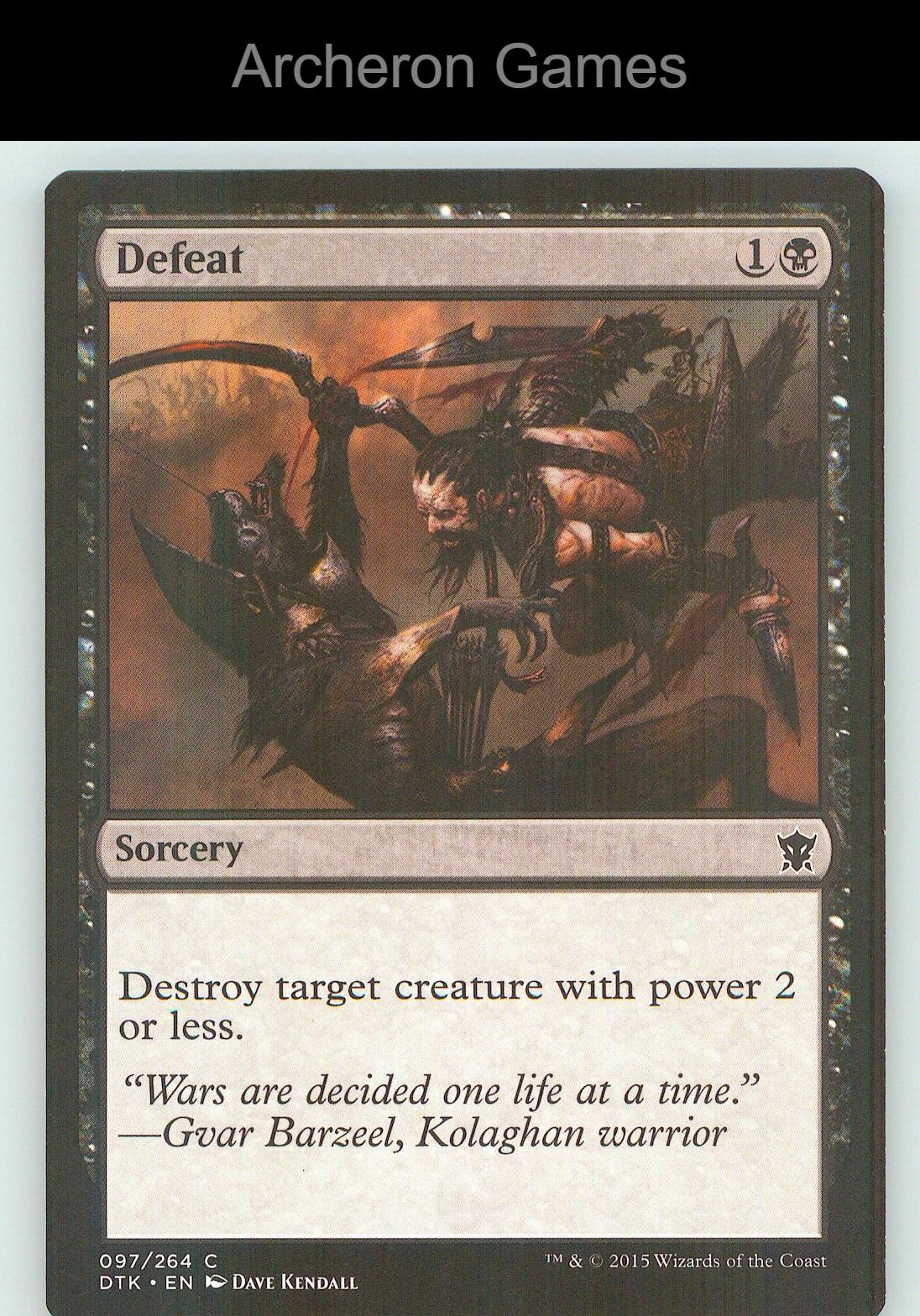 Defeat DTK 97 C MTG Card NM/EX+