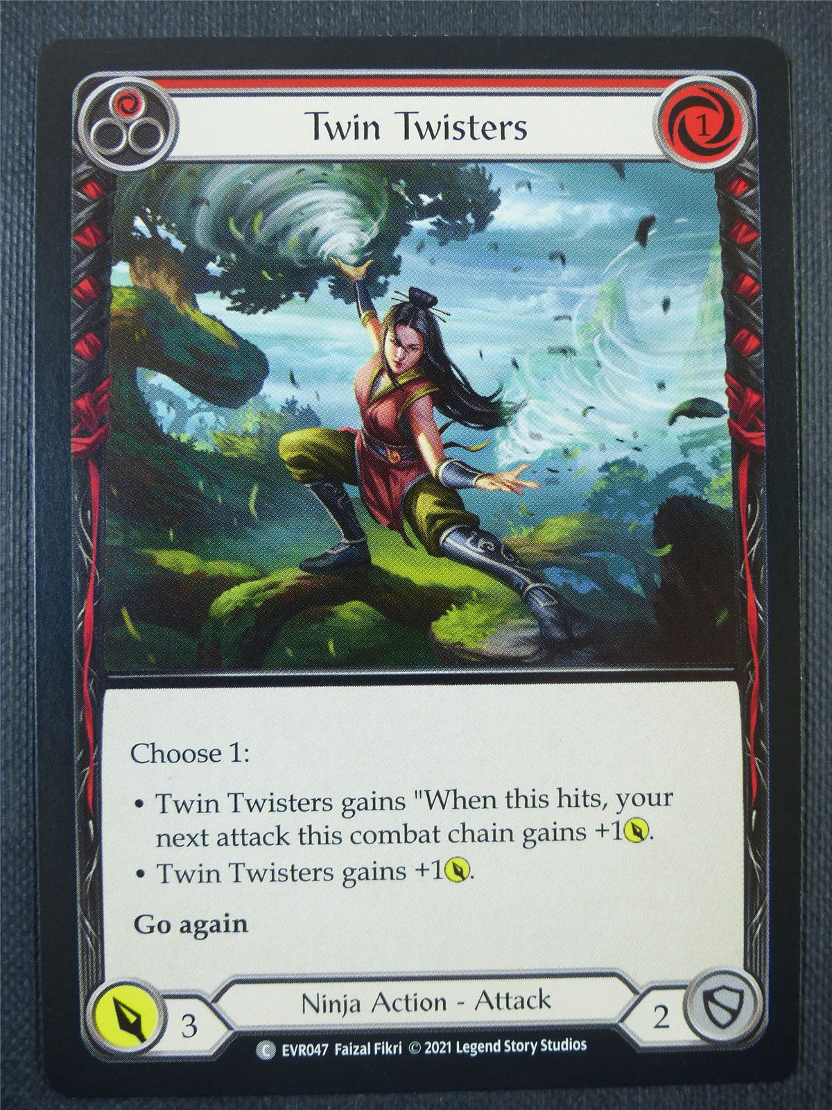 Twin Twisters Red - 1st ed Everfest - Flesh & Blood Card #6DT