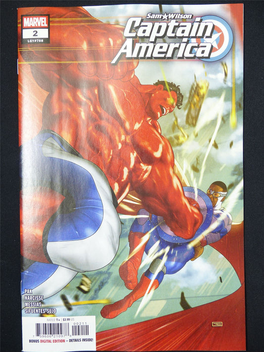 Sam Wilson: CAPTAIN America #2 - Apr 2025 Marvel Comic #9DX