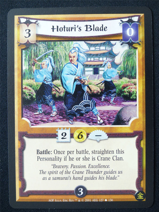 Hatori's Blade - AOF - Legend of the Five Rings L5R Card #10Q