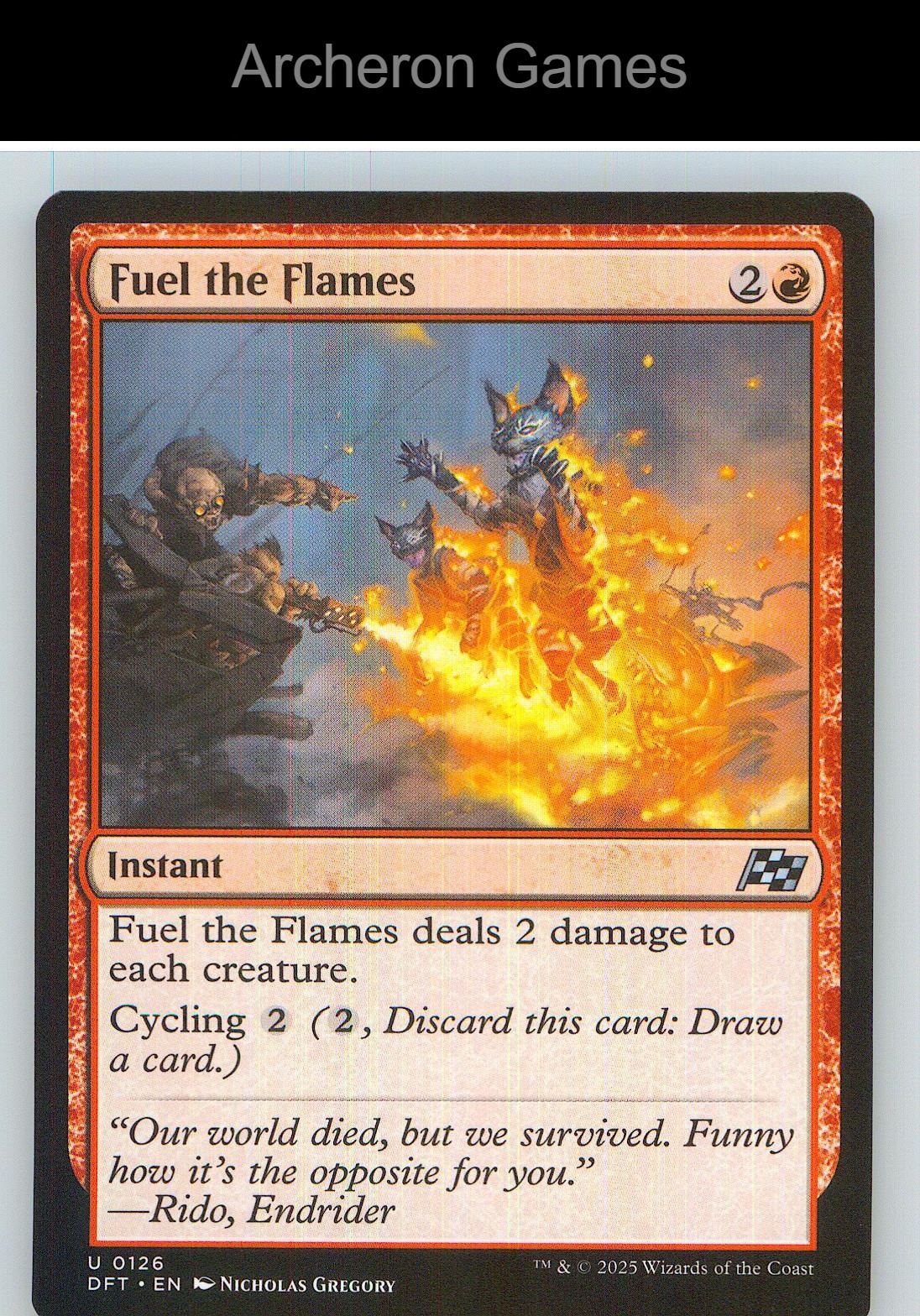Fuel the Flames DFT 126 UC MTG Card NM/EX+