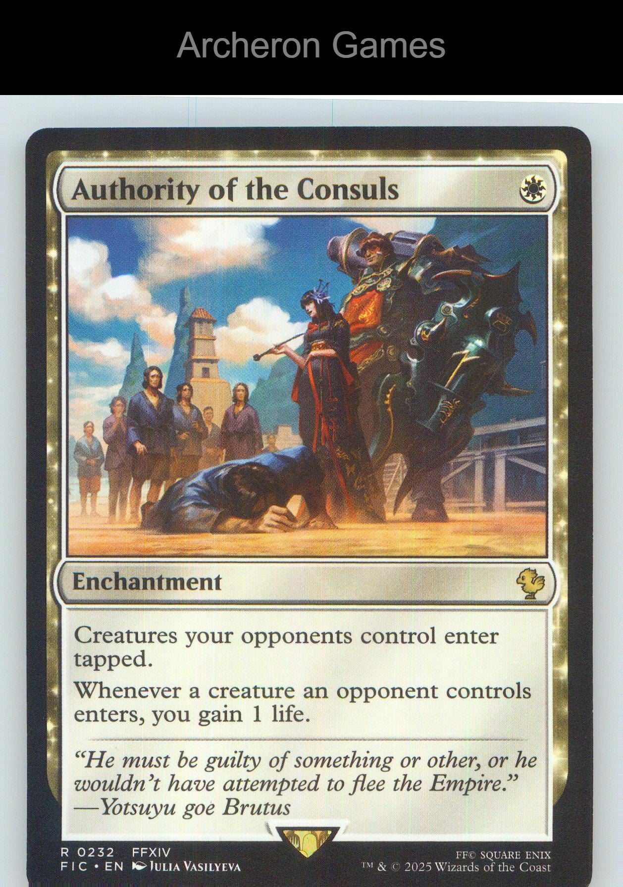 Authority of the Consuls FIC 232 R MTG Card NM/EX+
