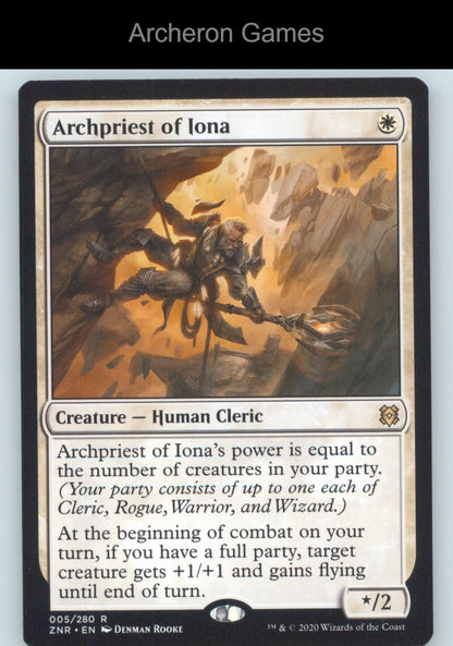 Archpriest of Iona 5 R MTG Card Zendikar Rising