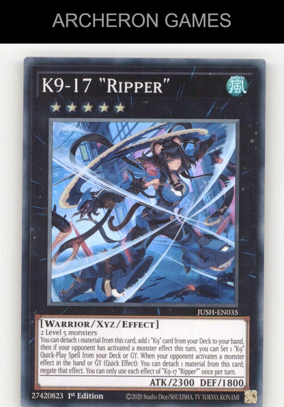 K9-17 "Ripper" SR YUGIOH Card
