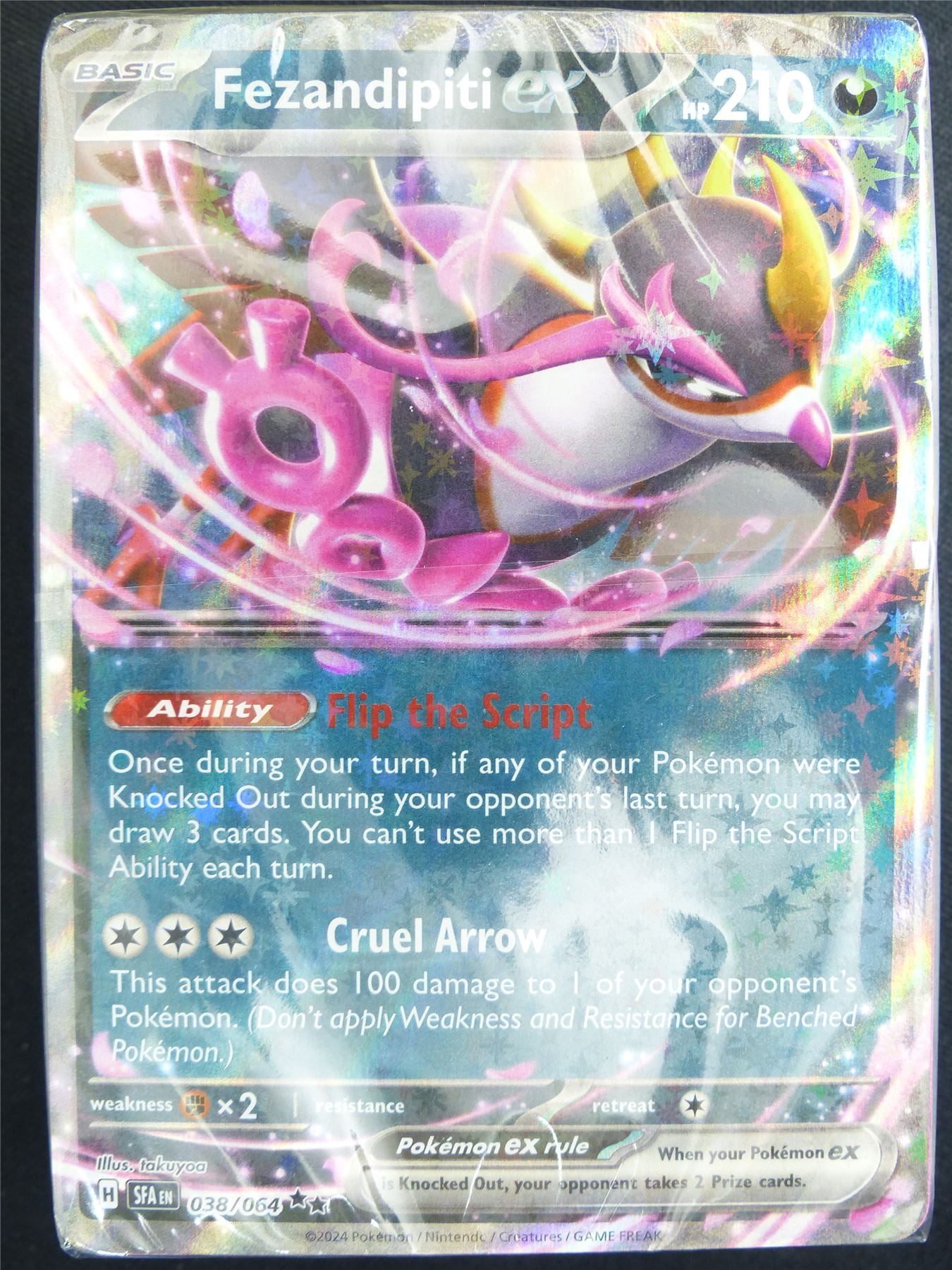 Fezandipiti EX 038/064 Trainers Toolkit Pack sealed - Pokemon Card #56