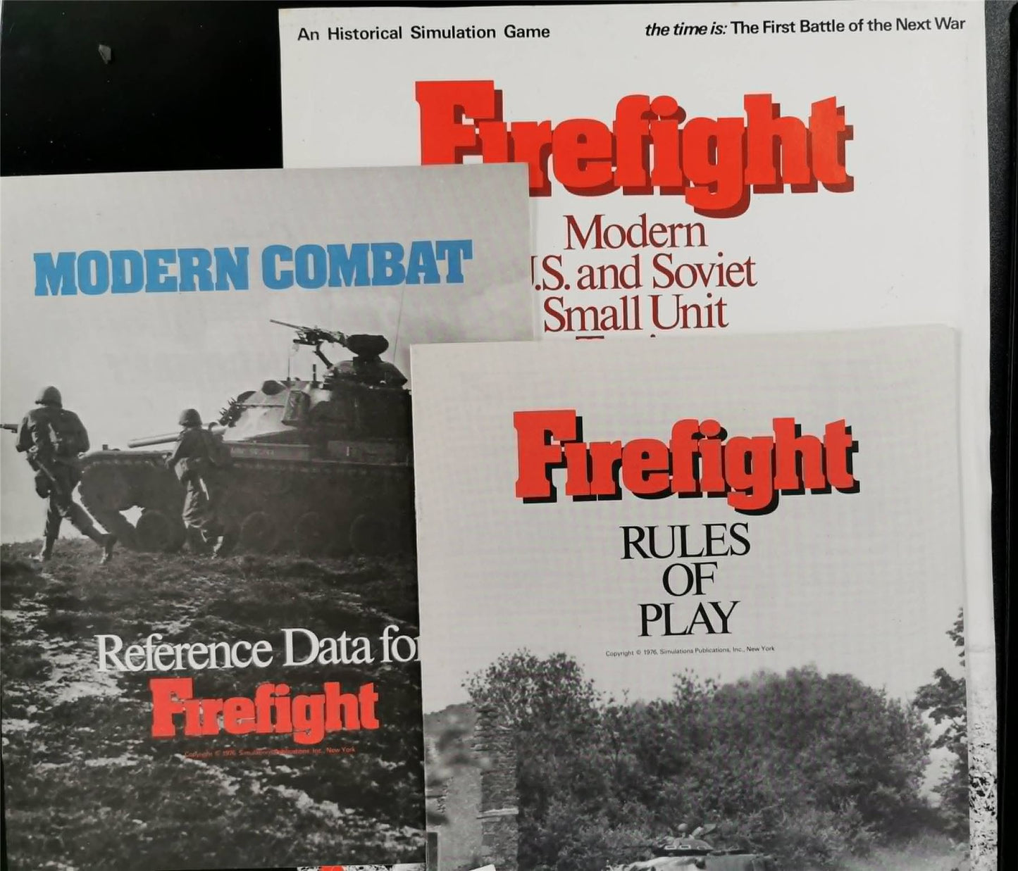 Mechwar '77 and Firefight double game collection - SPI Game #QX