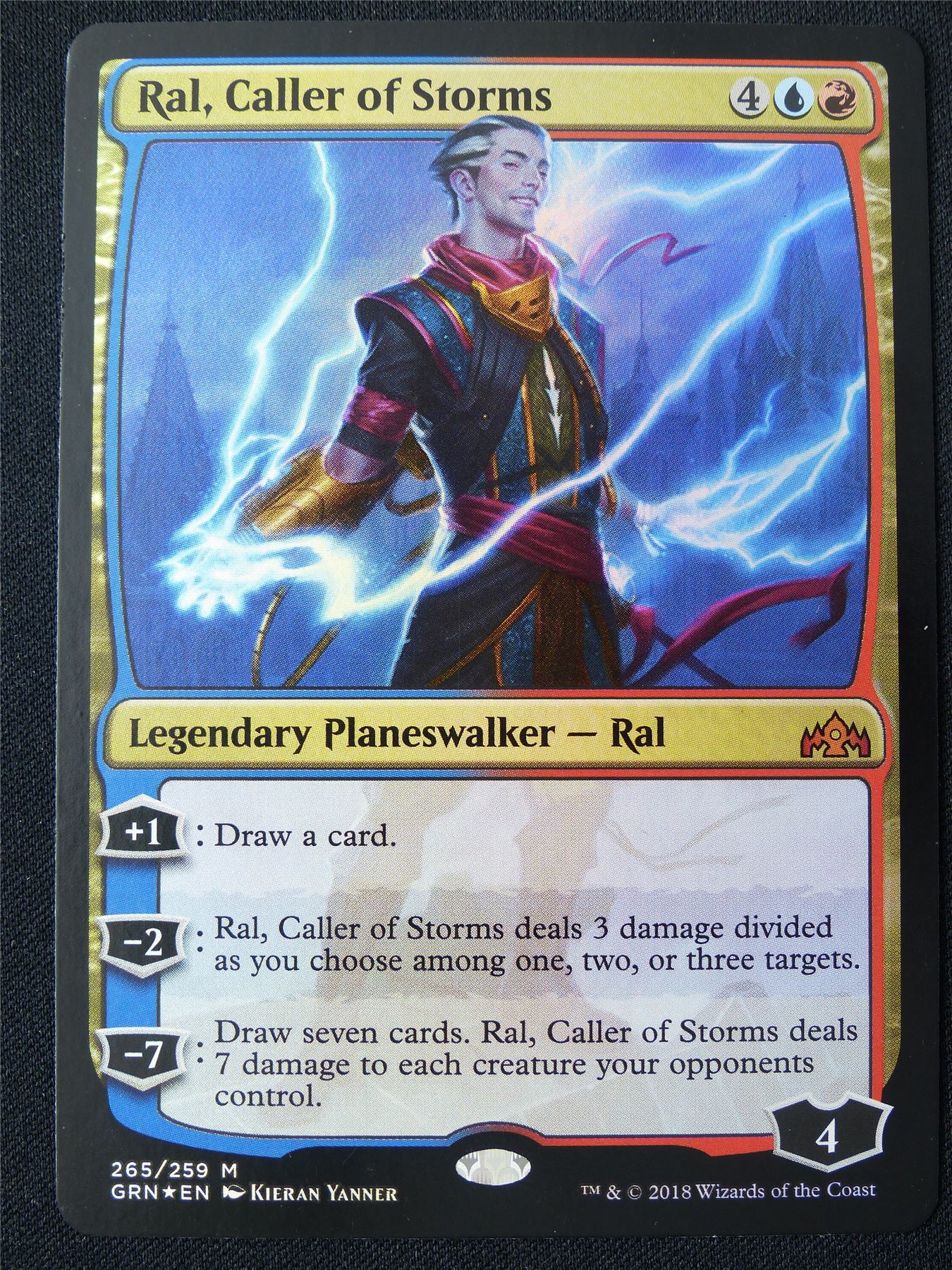 Ral Caller of Storms Foil - GRN - Mtg Card #23V