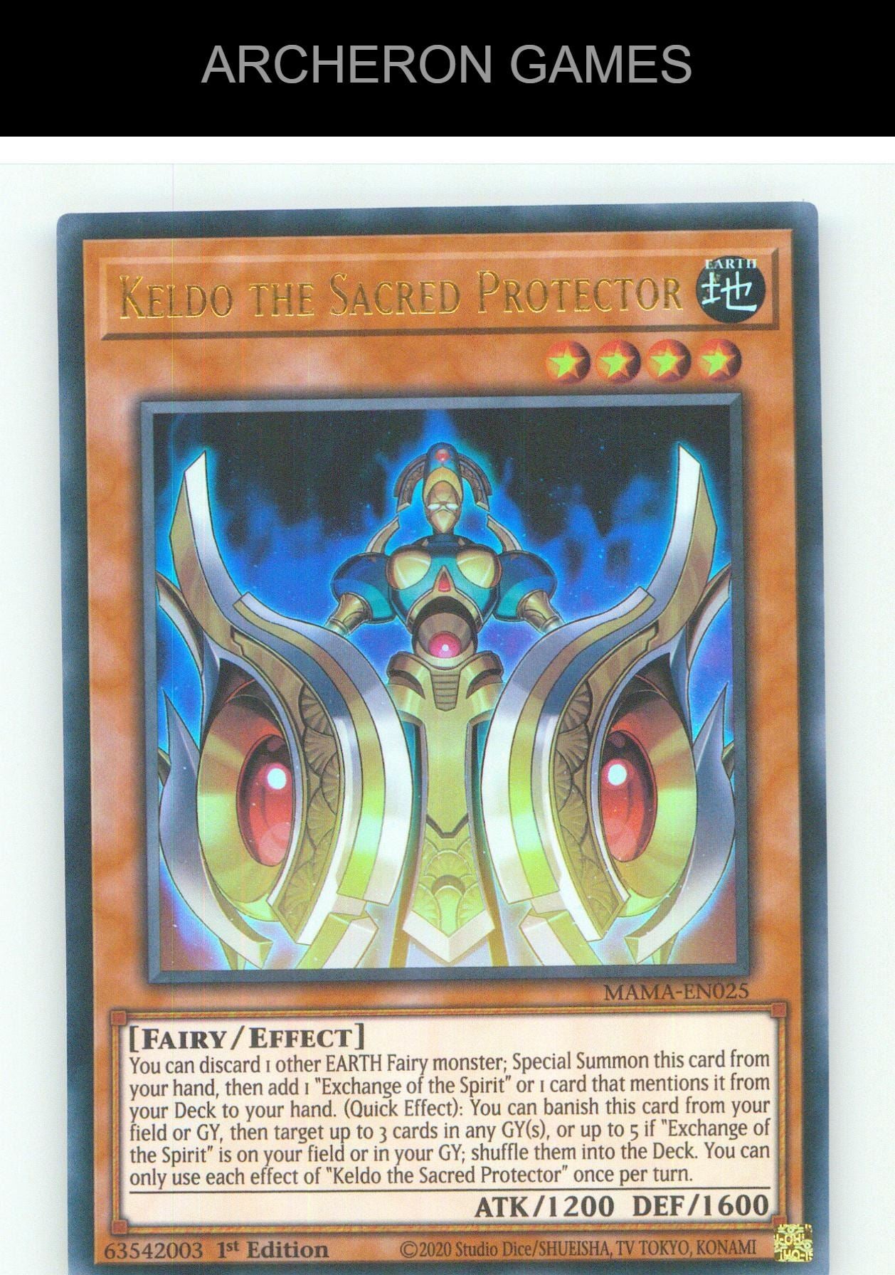 Keldo the Sacred Protector UR YUGIOH Card 1st Edition