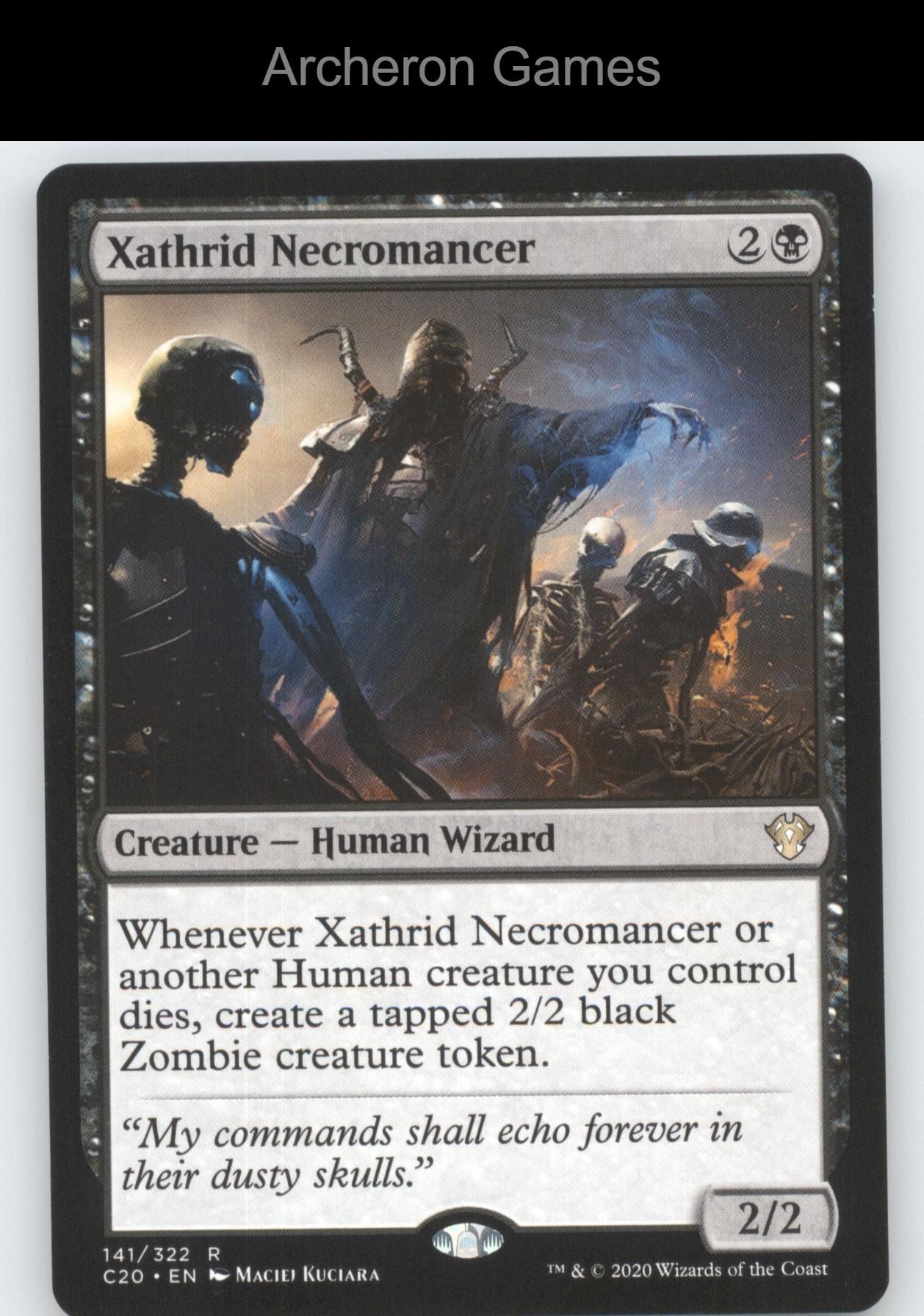 Xathrid Necromancer 141 R MTG Card Commander 2020