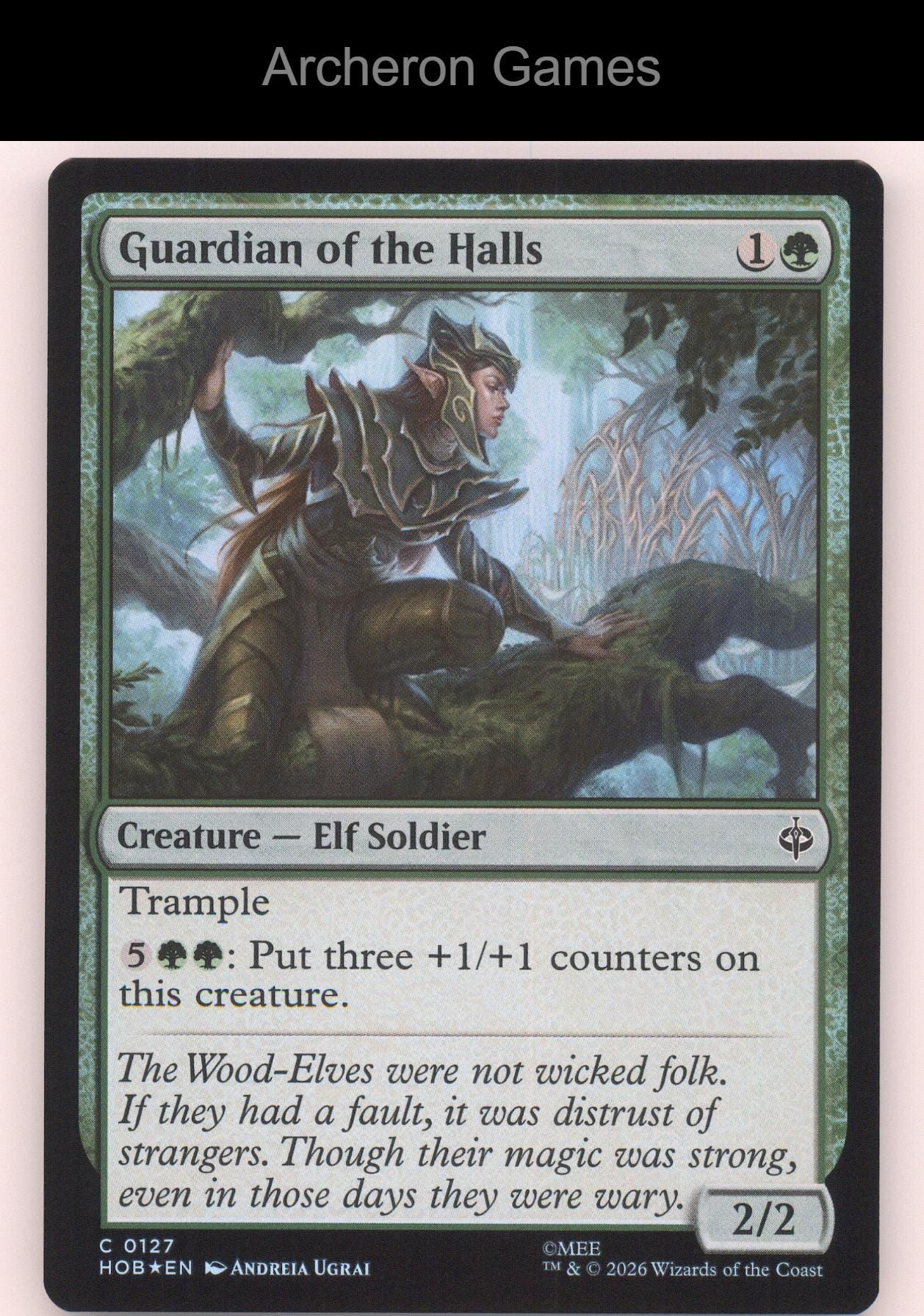 Guardian of the Halls HOB 127 C MTG Card The Hobbit