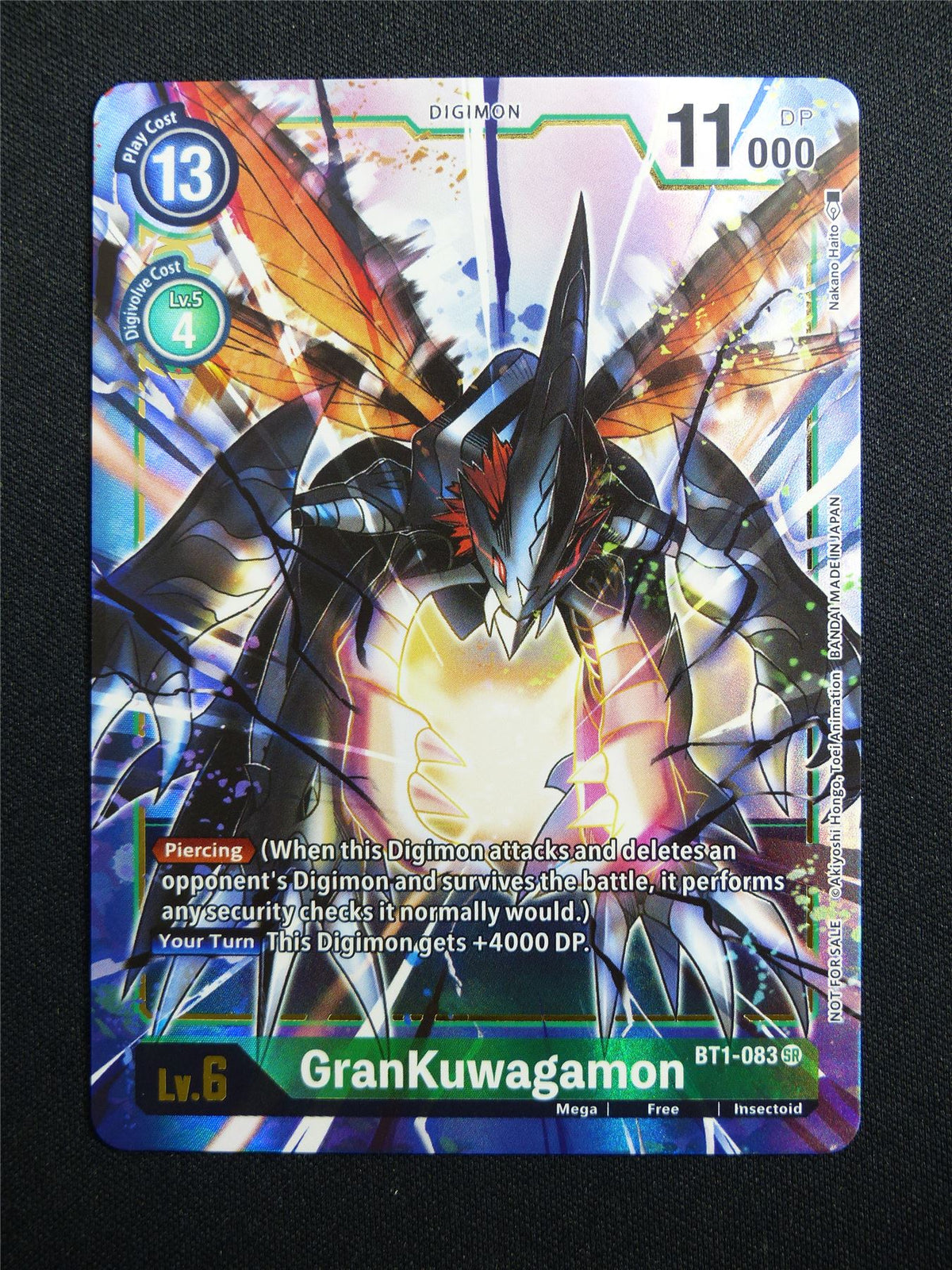 GranKuwagamon BT1-083 SR Foil alt art - Digimon Card #4L8