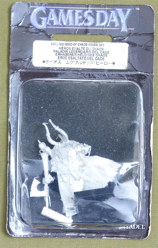 Exalted Hero of Chaos Classic Metal Blister - Games Day - Warhammer Old World #6X8