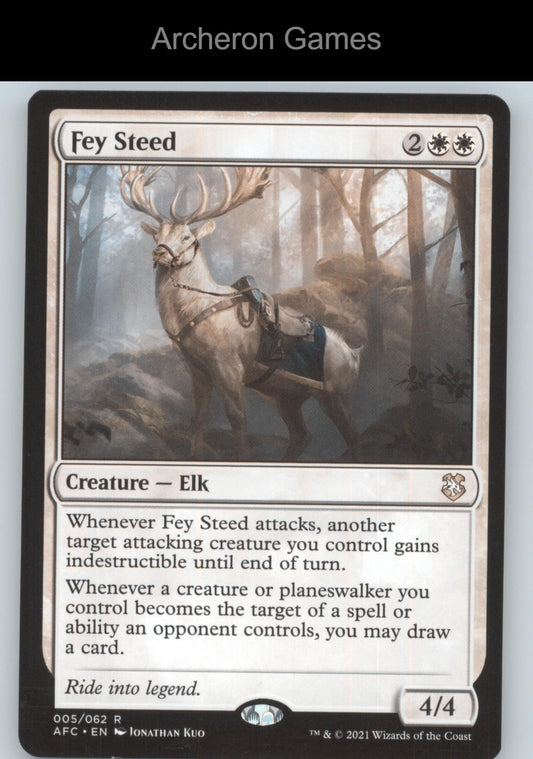 Fey Steed 5 R MTG Card Commander: Adventures in the Forgotten Realms