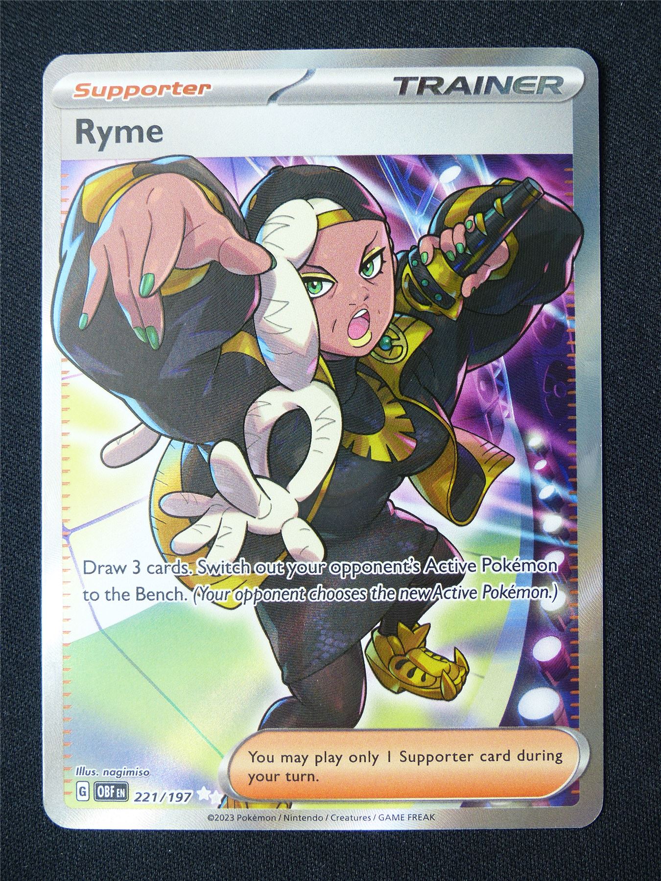 Ryme 221/197 Textured Holo - Pokemon Card #90Y