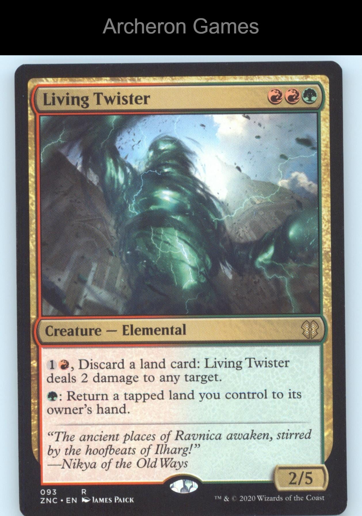 Living Twister 93 R MTG Card Commander: Zendikar Rising