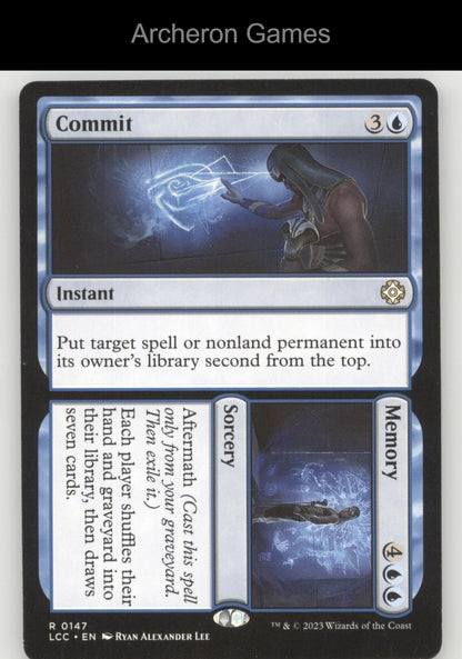Commit // Memory 147 R MTG Card Commander: The Lost Caverns of Ixalan
