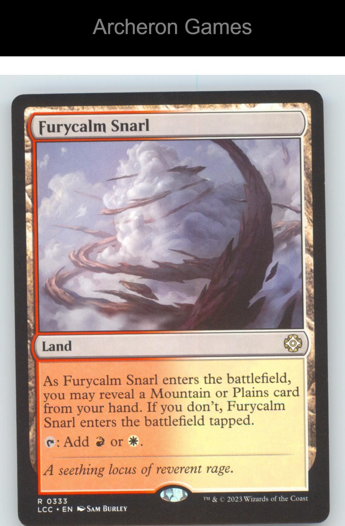 Furycalm Snarl LCC 333 R MTG Card NM/EX+