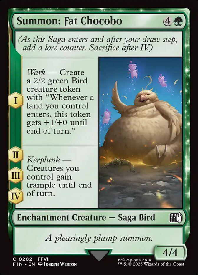 Summon: Fat Chocobo - Final Fantasy fin