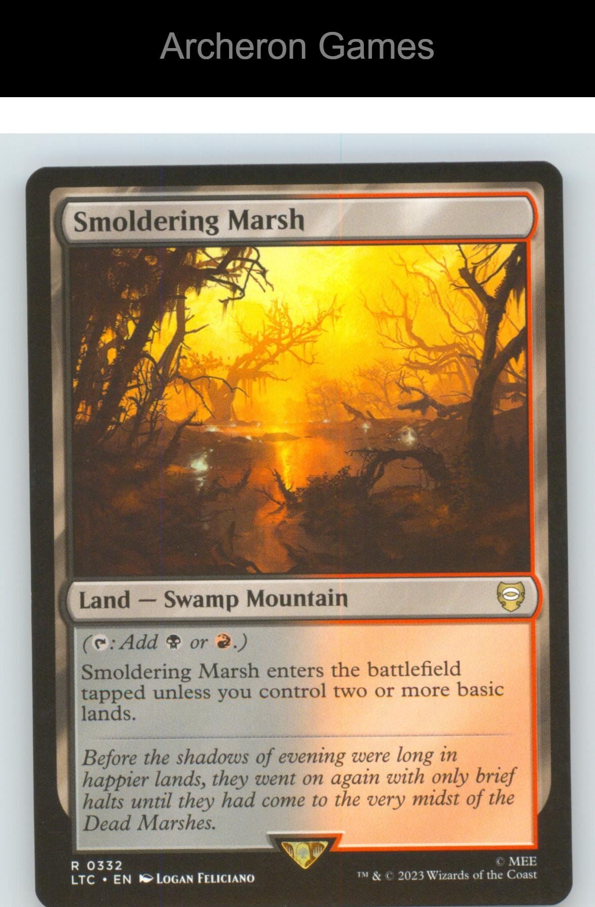 Smoldering Marsh LTC 332 R MTG Card NM/EX+