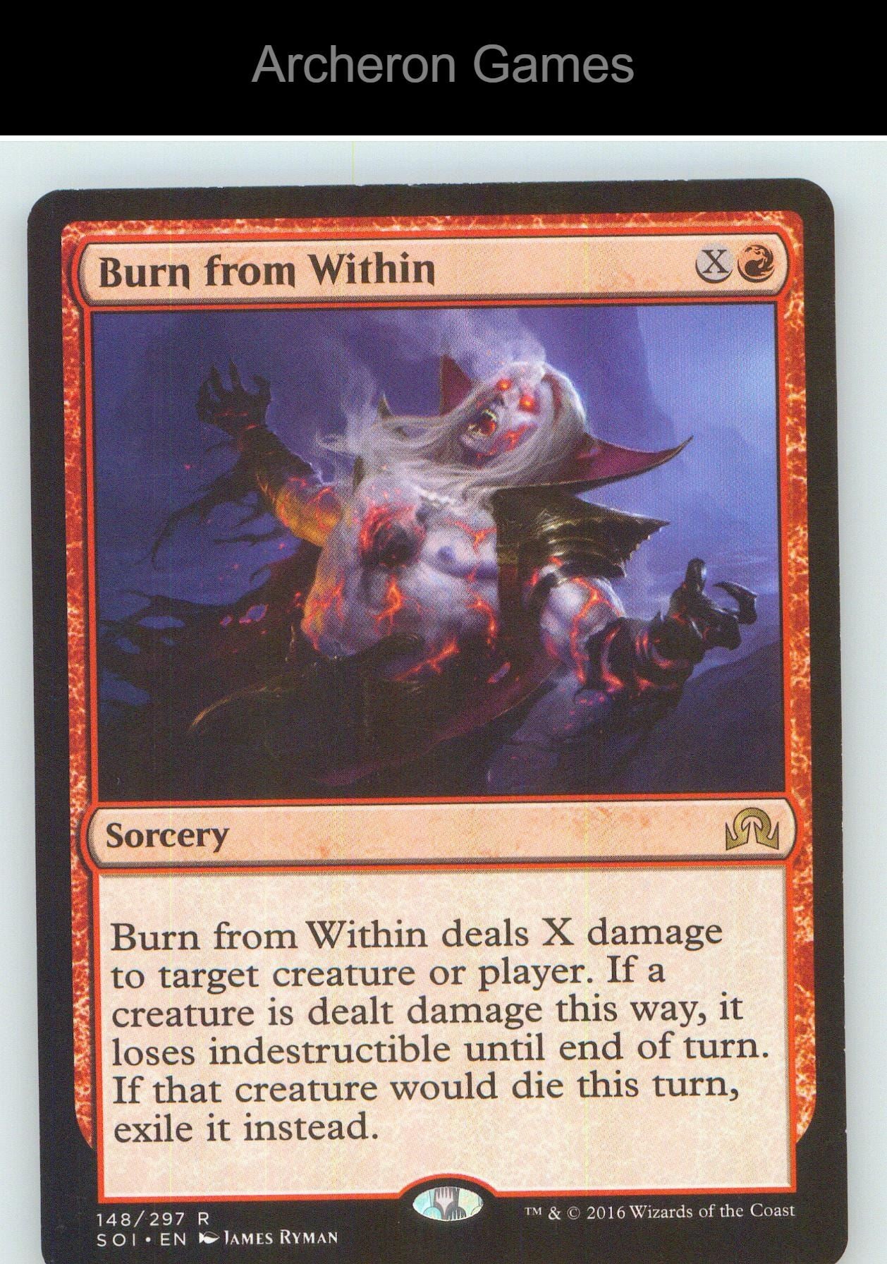 Burn from Within SOI 148 R MTG Card NM/EX+
