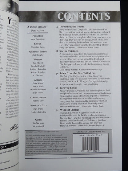 Inferno! Tales of Fantasy and Adventure #39 - Workshop Black Library Publication #1NS