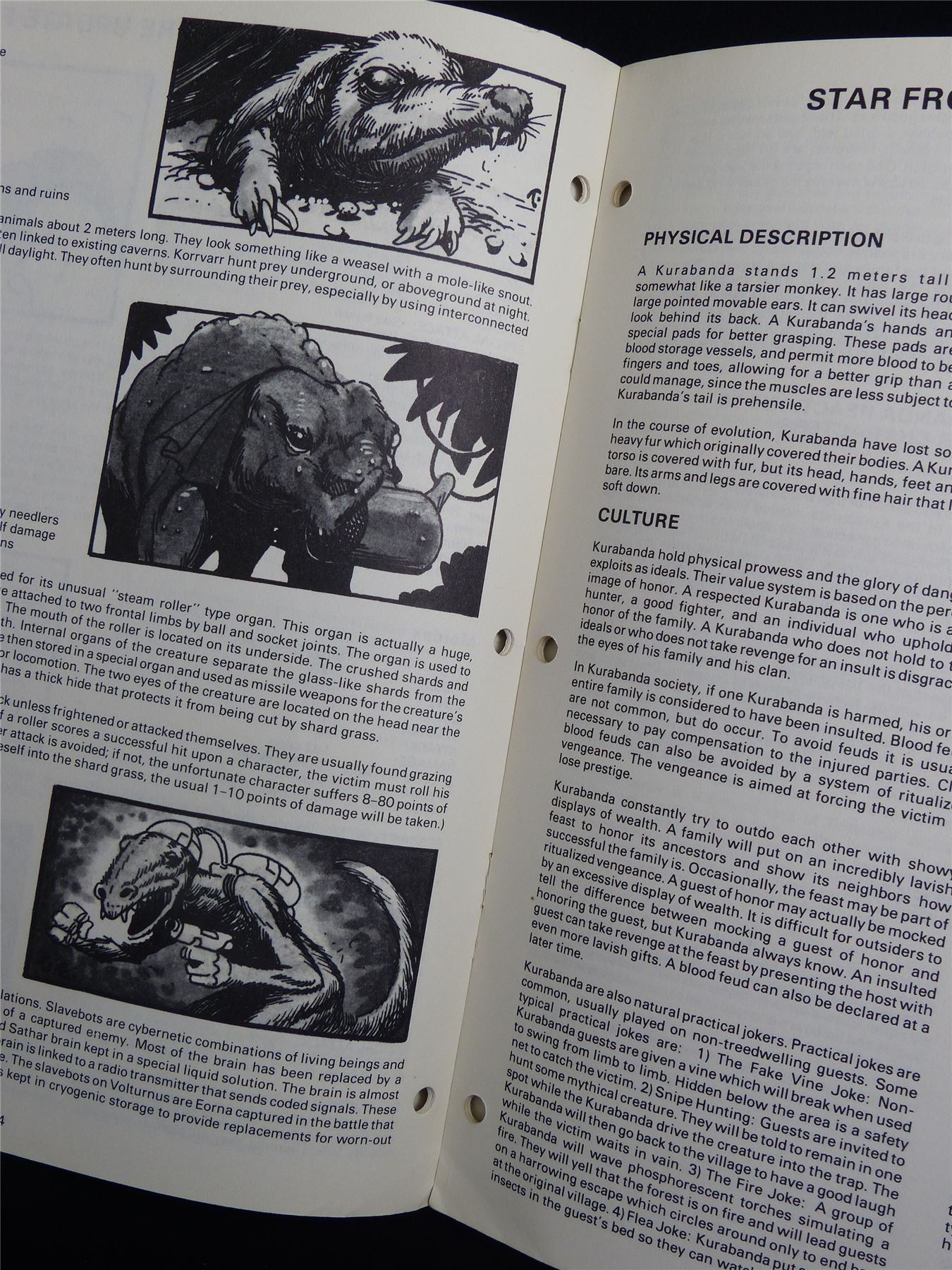 Star Frontiers Adventure Module: Volturnus Adventure part 2 -  TSR Roleplay Booklet #NH