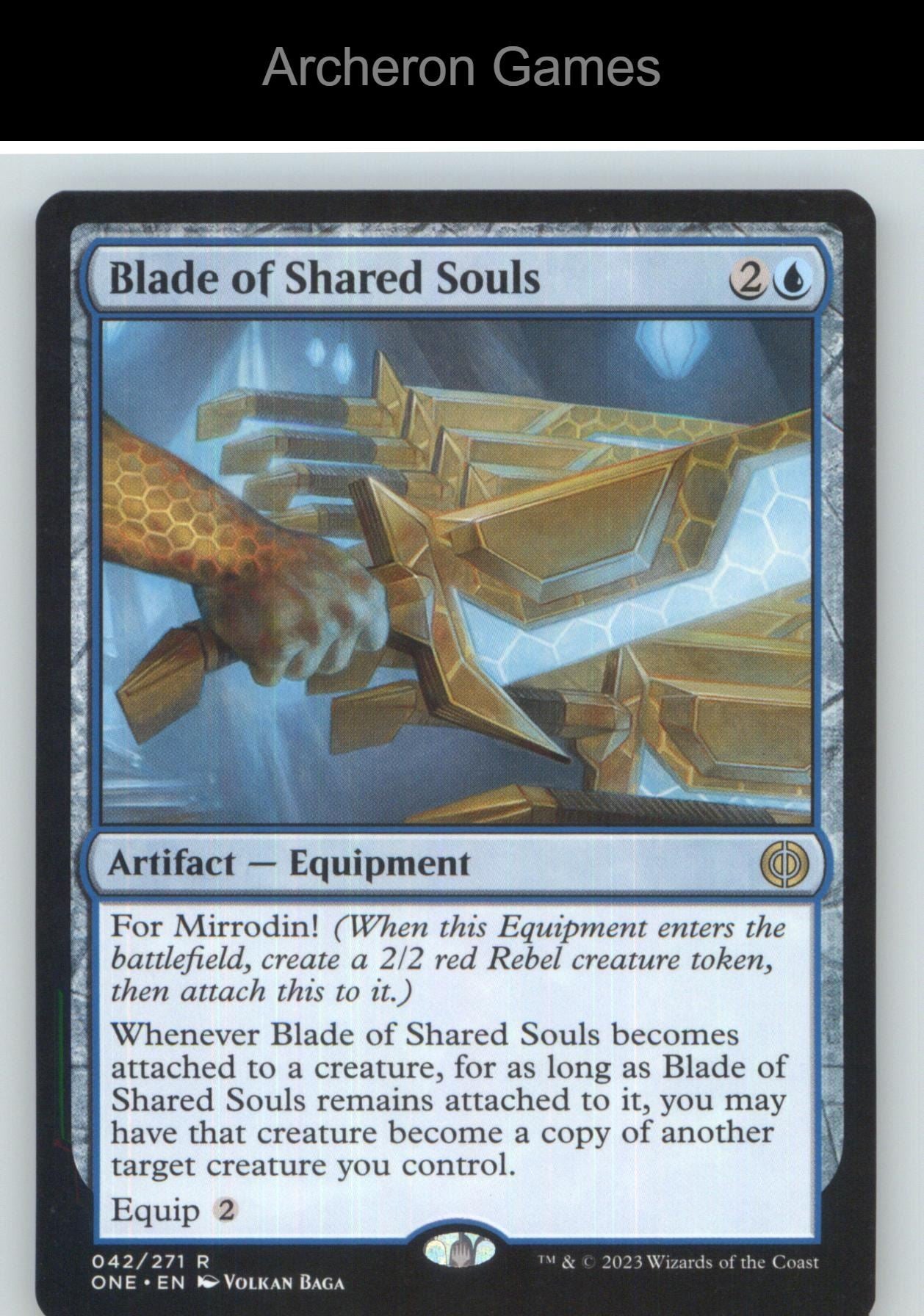 Blade of Shared Souls ONE 42 R MTG Card NM/EX+